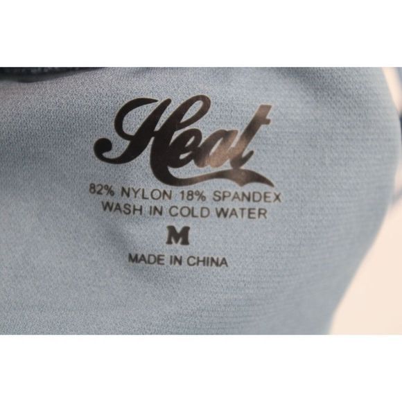 HEAT SHINY BLUE ONE PIECE M STRAPPY SWIMSUIT WOMENS OPEN BACK - Picture 10 of 11